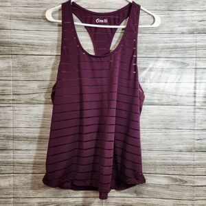 Zyia active sheer stripe racerback tank size XXL